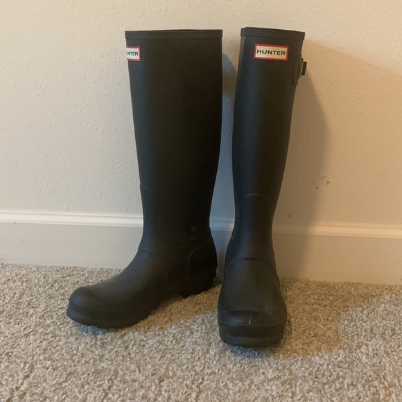 Original Tall Hunter Boots Black - Picture 2 of 4